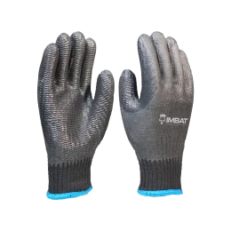 Luva de Poliéster Emborrachada Vulcanizada Vulcano Black LVABLVD - Imbat (12 Pares) | CA - 48296