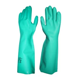 Luva Nitrílica Verde sem Forro e Punho 45 cm Nitriconfort LVNVL45 - Imbat (1 Par) | CA - 48238