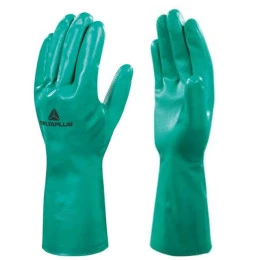 Luva Nitrilica com Forro Verde Nitrex VE801 - Delta Plus (12 Pares) | CA - 36284