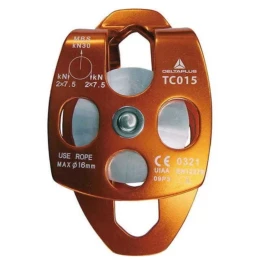 Polia Dupla em Alumínio com Bridas Oscilantes TC015 - Delta Plus