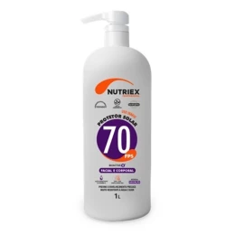 Protetor Solar FPS 70 Facial e Corporal UVA e UVB 1L - Nutriex