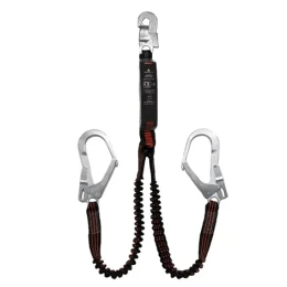 Talabarte "Y" Fita Tubular Elastizada com Absorvedor de Energia e Gancho de 55 mm WPSAN245140ADD - Delta Plus