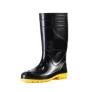 Bota de PVC Cano Longo 32cm Preta com Solado Amarelo Innpro CA 36026