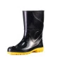 Bota de PVC Cano Médio 28cm Preta com Solado Amarelo Innpro CA 36025.