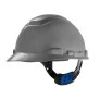 Visão Frontal do Capacete Classe A e B Cinza com Ajuste Fácil 3m