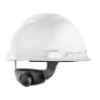 Visão Posterior do Capacete Classe A e B Branco com Catraca 3M