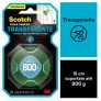 Fita Dupla Face Scotch Fixa Forte Transparente 19 mm x 2 m HB004419881 - 3M 1