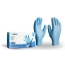 Luva Nitrílica Descartável Azul Light sem Talco LVSANA100 Imbat CA 48294 1
