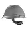 Visão Frontal do Capacete Classe A e B Cinza com Catraca 3m