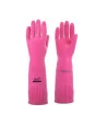 Luva de Látex Ranhurada Rosa Volk 1