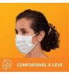 Máscara de TNT Tripla Descartável com Elástico Nexcare 3m