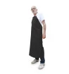 Homem usando Avental preto da Nikotik PVC 1,20x70 CM